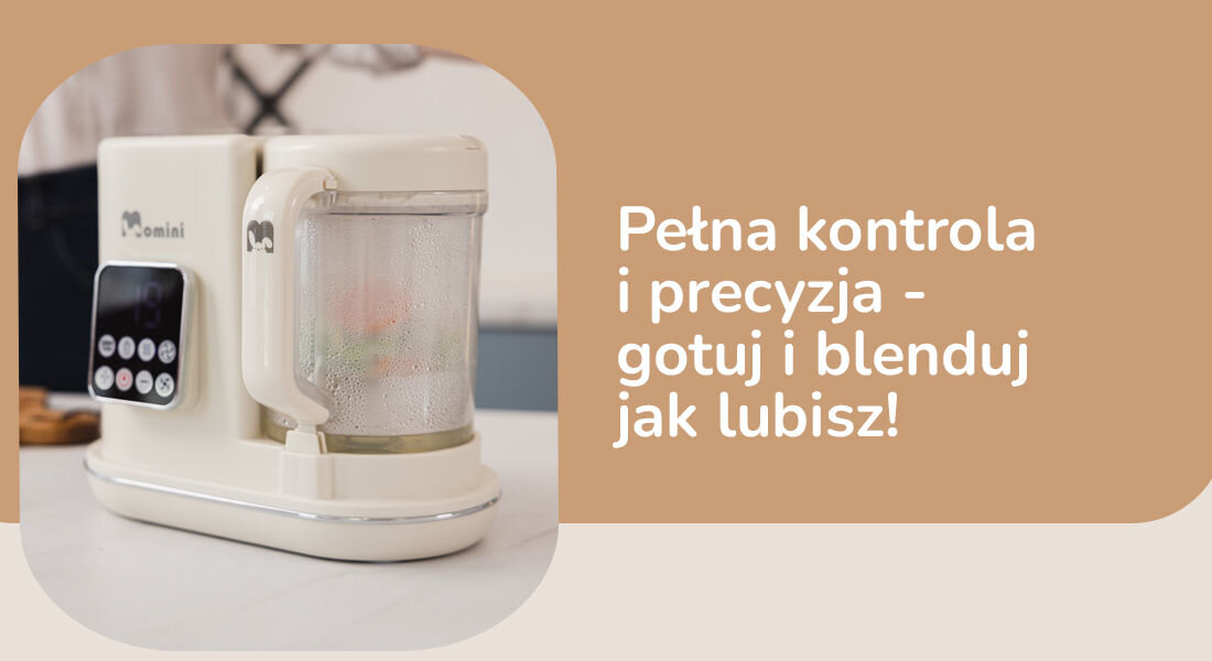 MOMINI Minichef parni multiblender avtomatsko kuhanje zdravih navad