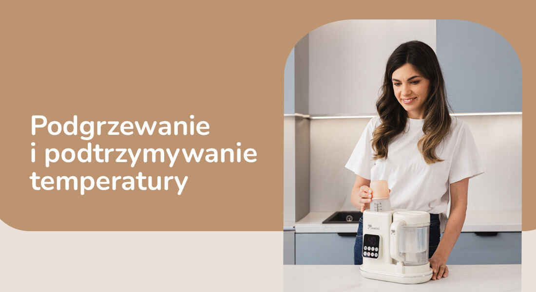 MOMINI Minichef parni multiblender, gretje steklenic, ohranjanje toplote