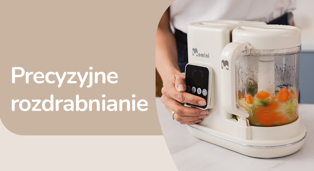 MOMINI Minichef parni multiblender za mletje sokov in pene