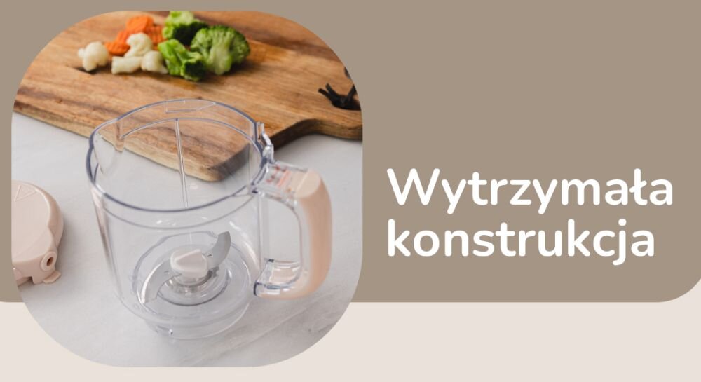 Multiblender parowy MOMINI Nutriblend ostrza blokada rodzicielska