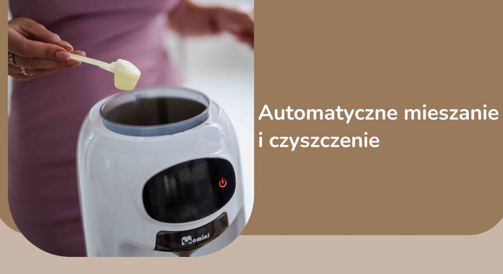 Ekspres do mleka MOMINI Milk Formula Elite autoamtyczne mieszanie czyszczenie