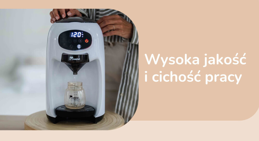 Ekspres do mleka MOMINI Milk Formula Elite czujniki automatyczne wyłączenie