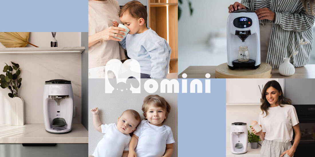 Ekspres do mleka MOMINI Milk Formula Elite antypośligowy hermatyczne zamknięcia