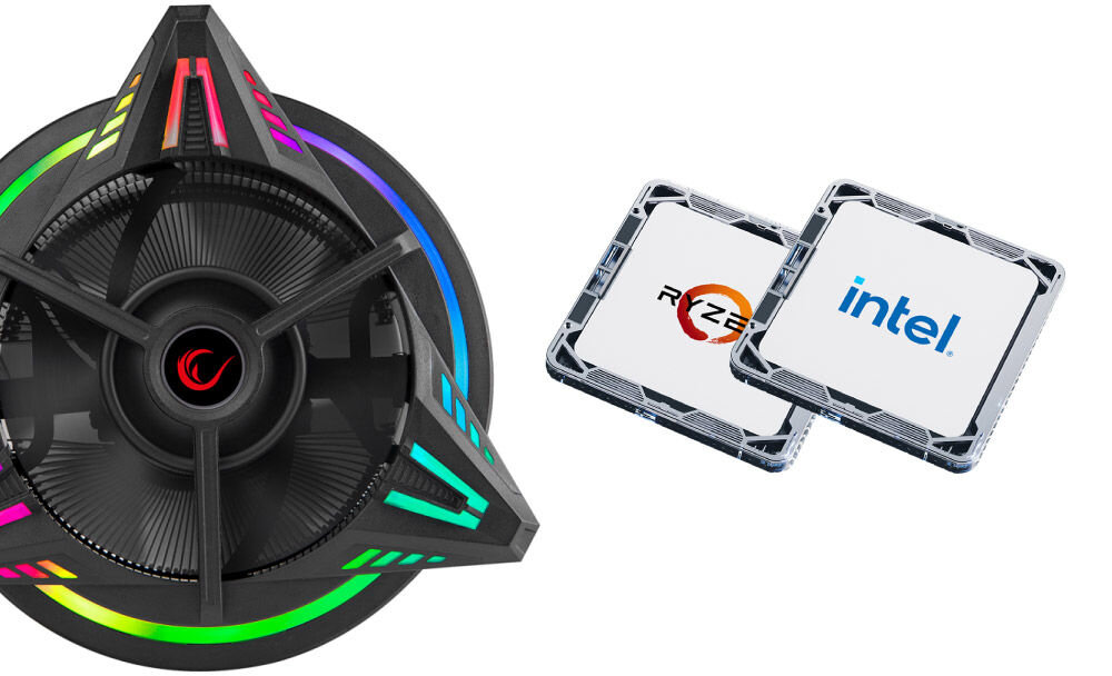 RAMPAGE Chłodzenie procesora CPU COOLBLADE aktywne LGA 1700, AM5 80MM kompatybilność z socketami LGA 1700 AM5 procesory Intel i AMD szeroka kompatybilność w wielu konfiguracjach komputery do gier bardziej wymagające stacje robocze