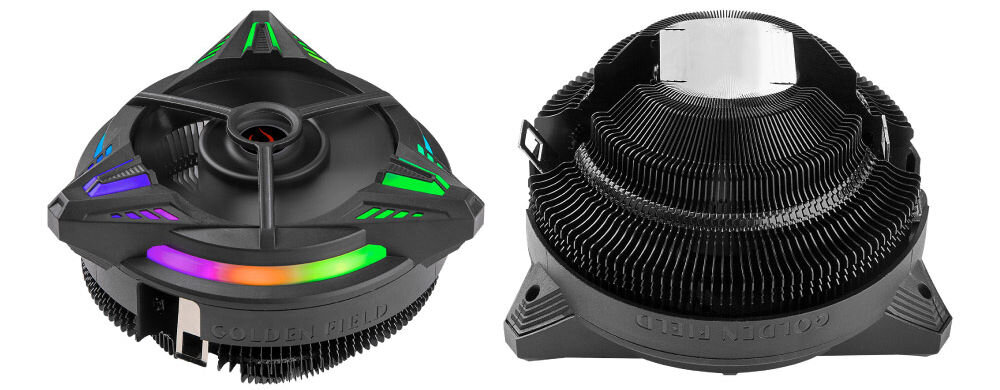 RAMPAGE Chłodzenie procesora CPU COOLBLADE aktywne LGA 1700, AM5 80MM funkcjonalnośc estetyka elegancki design dynamiczne efekty RGB unikalny charakter optymalna temperatura podzespołów dla graczy dla osób dbających o wygląd sprzętu