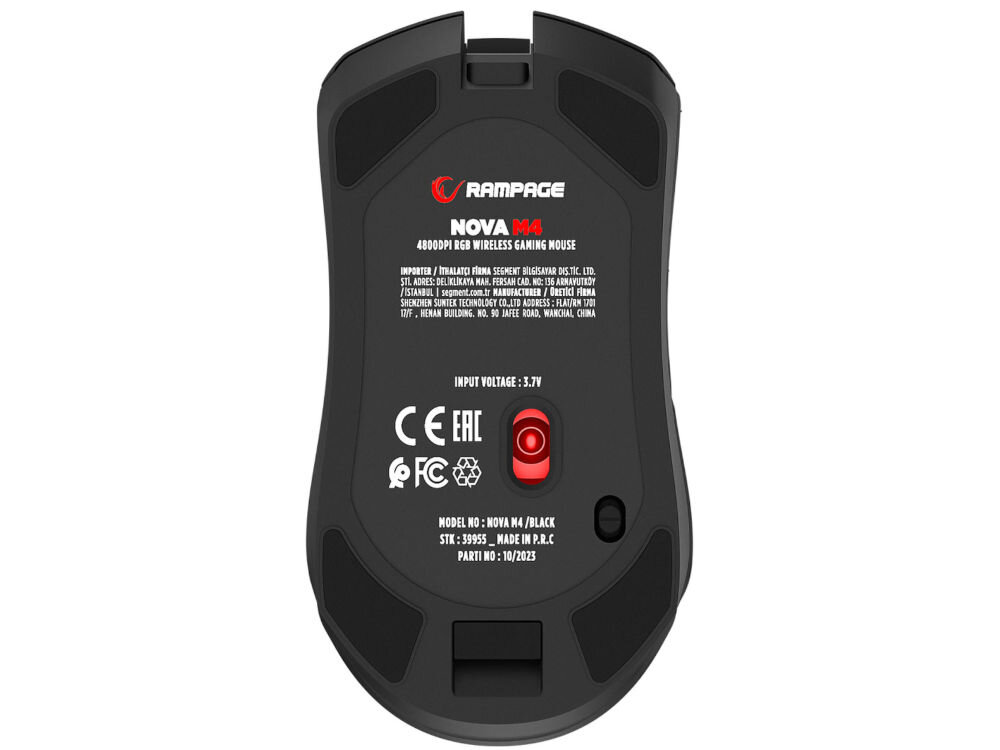Mysz RAMPAGE Nova M4 Czarny podświetlenie RGB stylowy dynamiczny charakter różnorodne tryby świetlne dostosowanie kolorystyki możliwość personalizacja efektów świetlnych unikalna atmosfera 