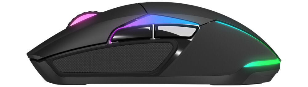 Mysz RAMPAGE Nova M4 Czarny szybkie reakcje precyzyjne wymagające zadania różnorodne ustawienia DPI dostosowanie czułości uniwersalność elastyczność w użytkowaniu dla graczy dla profesjonalistów 