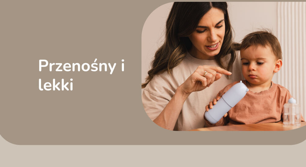 MOMINI Nanoflush 2v1 aspirator in irigator pokriva lahko polnjenje USB-C