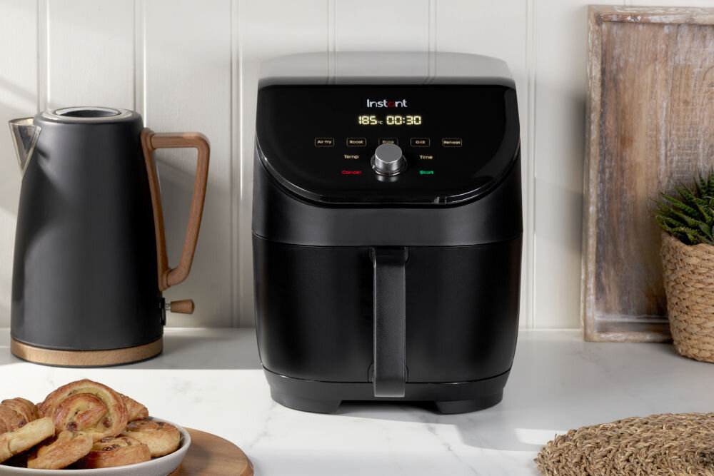 Frytkownica beztłuszczowa INSTANT POT Vortex Slim Srebrny Air Fryer pojemność 5,7 6 porcji mycie w zmywarce