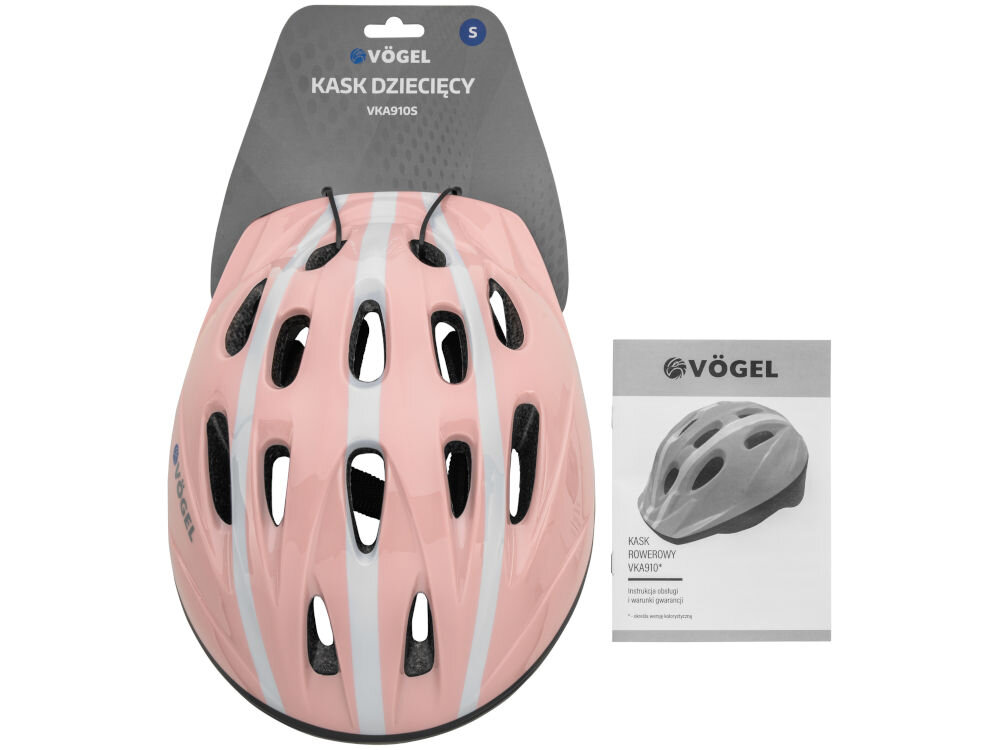 Kask rowerowy VÖGEL VKA-910RSGNS Zielony dla Dzieci (rozmiar S) kask z przyczepioną etykietą instrukcja obsługi z warunkami gwarancji