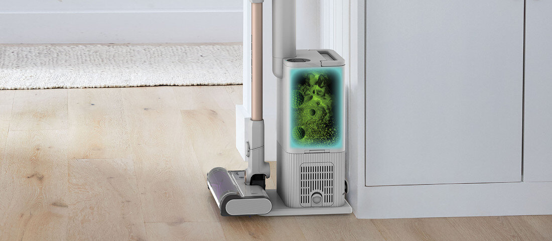Odkurzacz pionowy SHARK Detect Clean & Empty Cordless Vacuum Cleaner IW3612EU Technologia Anti-odor nieprzyjemne zapachy świeże powietrze