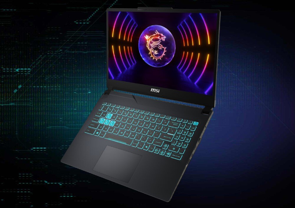 Laptop MSI Cyborg A13VE-1067XPL 15.6 IPS 144Hz i7-13620H 16GB RAM 512GB SSD GeForce RTX4050 głośniki certyfikat dźwięk kamera mikrofon
