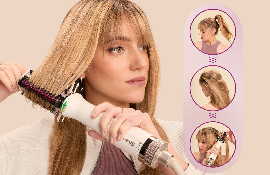 Suszarko-lokówka SHARK HT212EU Smoothstyle 900 W Tryb Dry Hair lekkie, sprężyste i pełne objętości zdrowo i naturalnie w kilka chwil