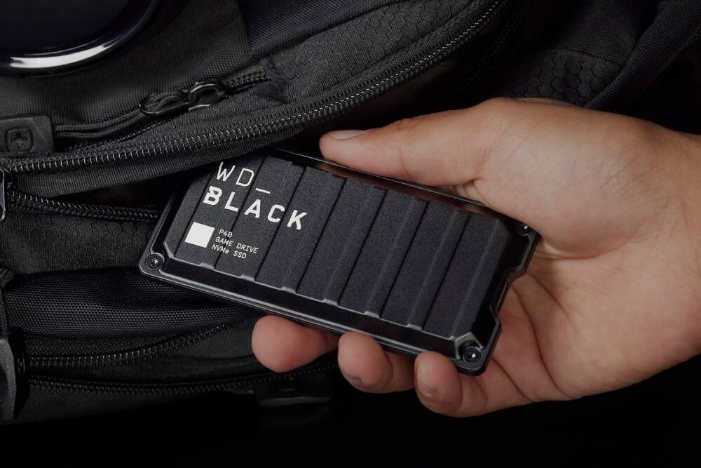 Dysk WD Black P40 Game Drive 1TB SSD obudowa odporność wstrząsy