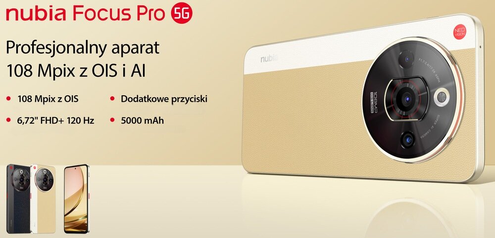 Smartfon ZTE Nubia Focus Pro 5G opis