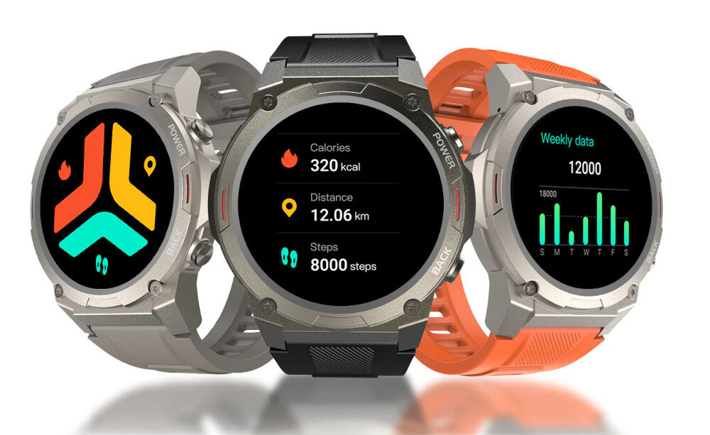 Smartwatch HIFUTURE FutureGo Mix 2 ekran bateria czujniki zdrowie sport pasek ładowanie pojemność rozdzielczość łączność sterowanie krew puls rozmowy smartfon aplikacja