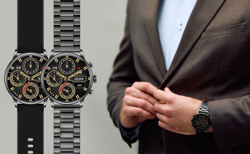 Smartwatch MYPHONE Watch Elegant 2 pasek design koronka przyciski koperta wygoda