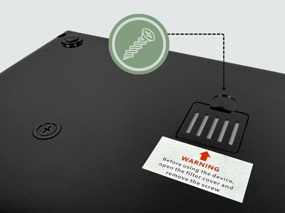 Masażer Limfatyczny do nóg Alpha AMP-04 ostrzeżenie