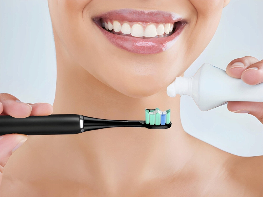 Szczoteczka soniczna ALPHA DentiPro Komfort dopasowany do potrzeb 5 trybów pracy działanie wymagania zapamiętuje ostatni tryb Tryb delikatnej pielęgnacji zdrowie jamy ustnej