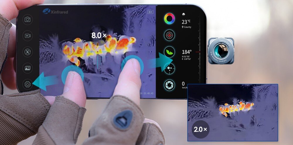 Xinfrared XH09 obraz na smartfonie