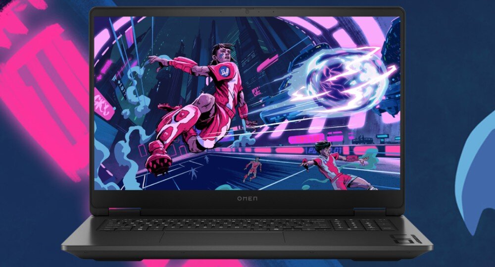 Laptop HP Omen 17-DB0006NW 17.3 IPS 144Hz R5-8645HS 16GB RAM 512GB SSD GeForce RTX4060 Windows 11 Home ekran wyświetlacz odświeżanie kolory rozdzielczość