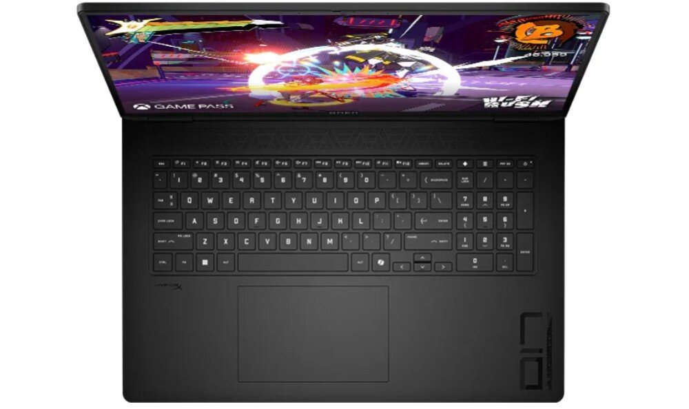 Laptop HP Omen 17-DB0006NW 17.3 IPS 144Hz R5-8645HS 16GB RAM 512GB SSD GeForce RTX4060 Windows 11 Home klawiatura działanie podświetlenie