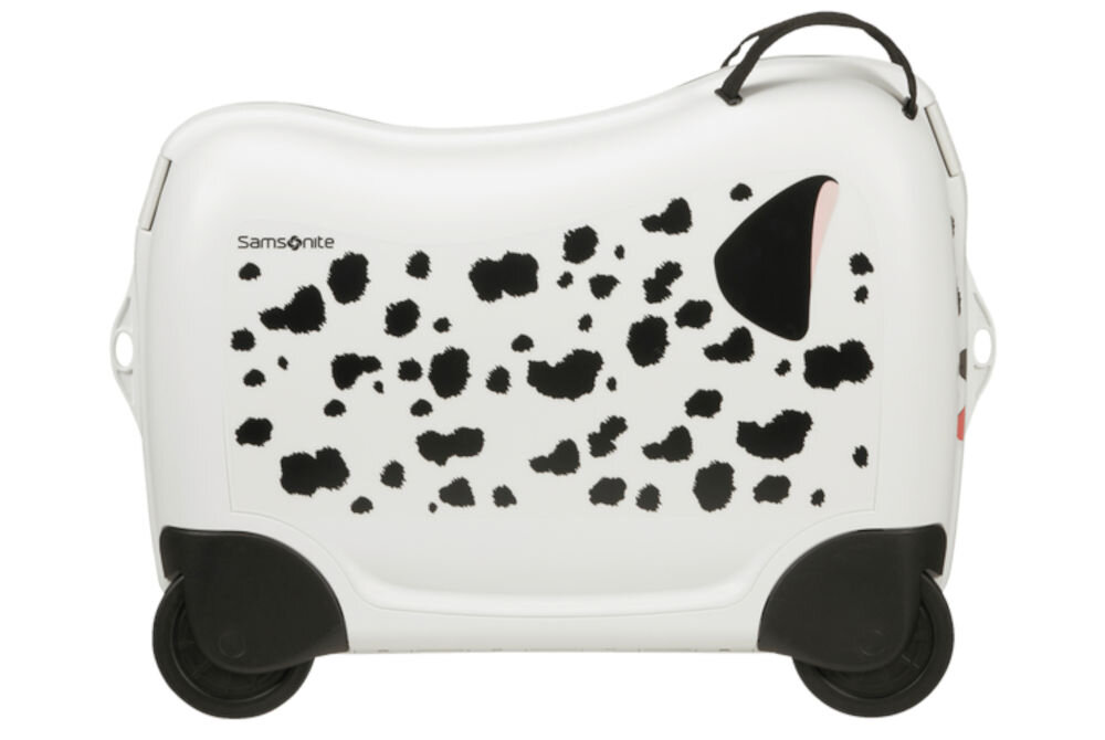 Walizka SAMSONITE Dream2Go Puppy 38 cm Biały wykonana w min. 70% z polipropylenu pochodzącego z recyklingu aż 253 plastikowe kubeczki po jogurcie 4 g otrzymały nowe życie wykonana w Europie wyprodukowana przy wykorzystaniu zielonej energii elektrycznej