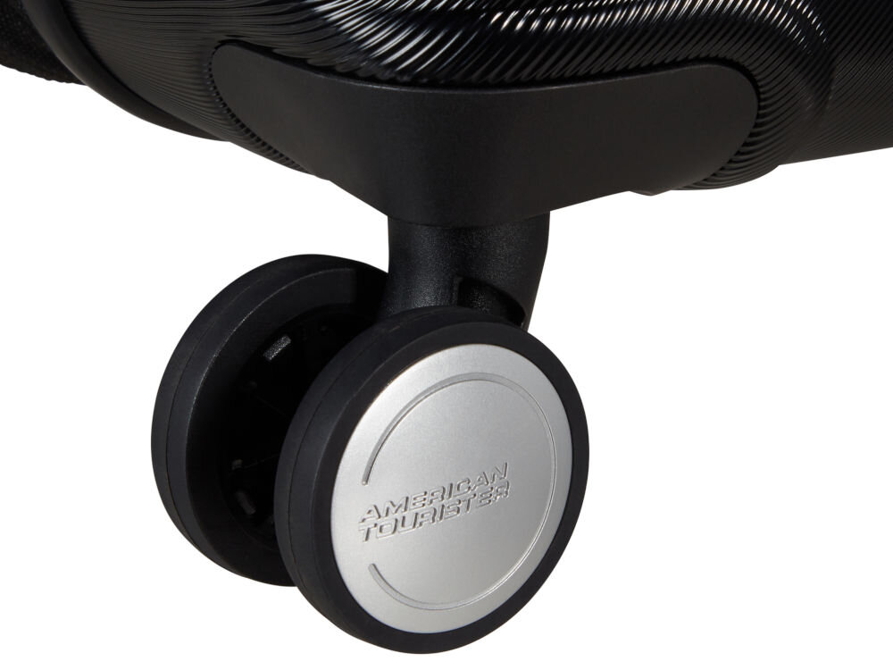 Walizka AMERICAN TOURISTER Flashline 67 cm ciemnozielony cztery obrotowe kółka teleskopowa rączka płynny ruch i komfort podczas podróży