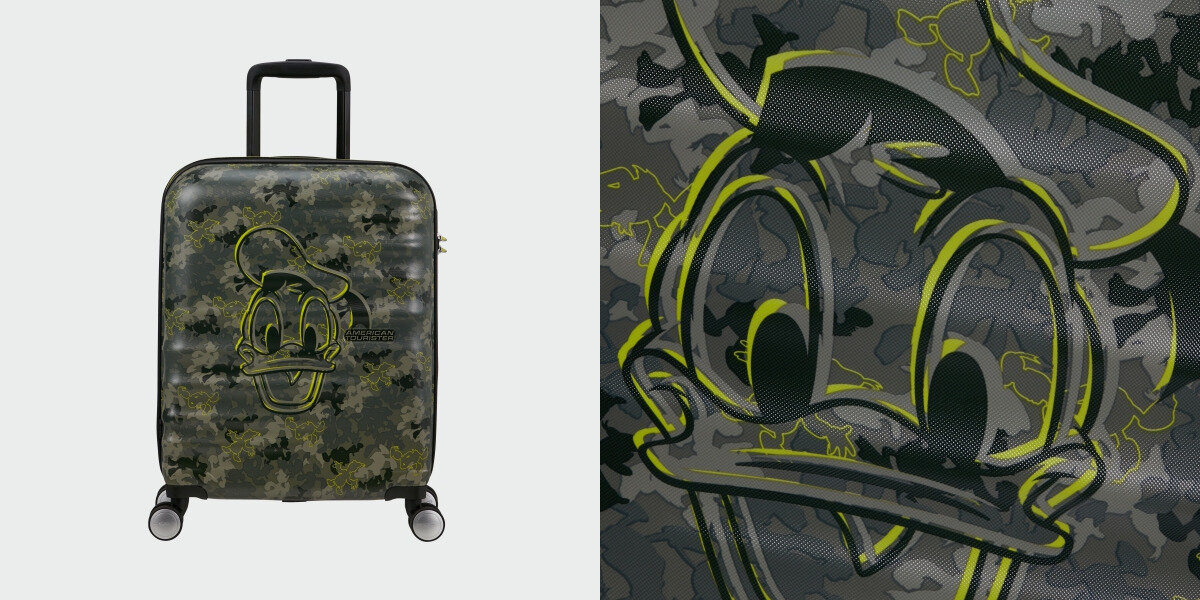 Walizka AMERICAN TOURISTER Wavebreaker Disney Wytrzymały materiał odporność trwałość łatwe czyszczenie niewielkie rozmiary
