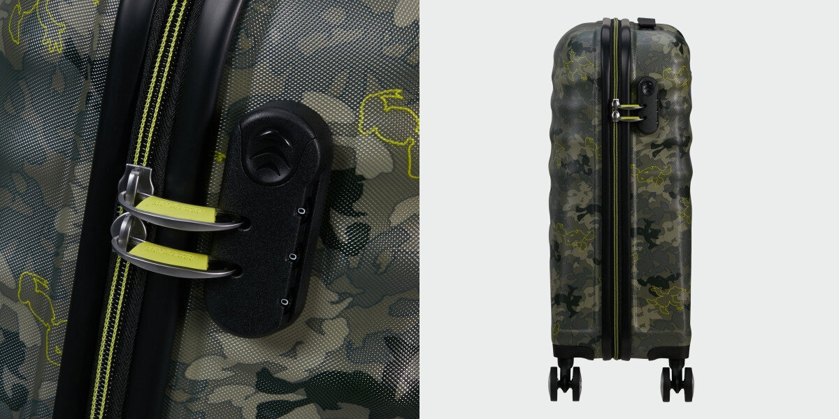 Walizka AMERICAN TOURISTER Wavebreaker Disney Bezpieczeństwo TSA zamek Bezpieczeństwo zamknięce hasło kod otwarcie bez uszkodzenia