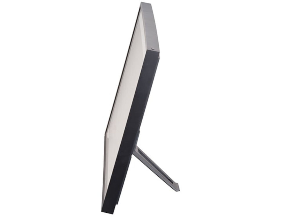 Ramka cyfrowa DENVER Frameo PFF-1970 Czarny prezentacja ramki od boku na białym tle utrzymanie bliskości i celebracji wspomnień elegancki design