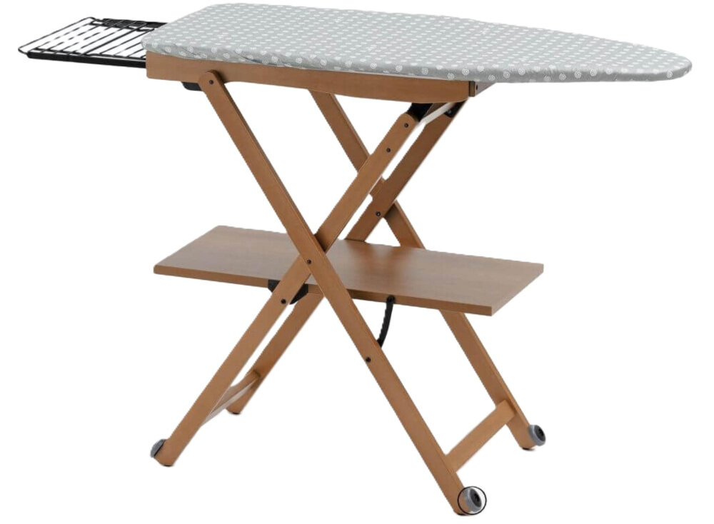 Deska do prasowania ARREDAMENTI Stirocomodo 135 x 45 cm Brązowy Szeroka powierzchnia wykonanie ułatwienie para cyrkulacja powietrza