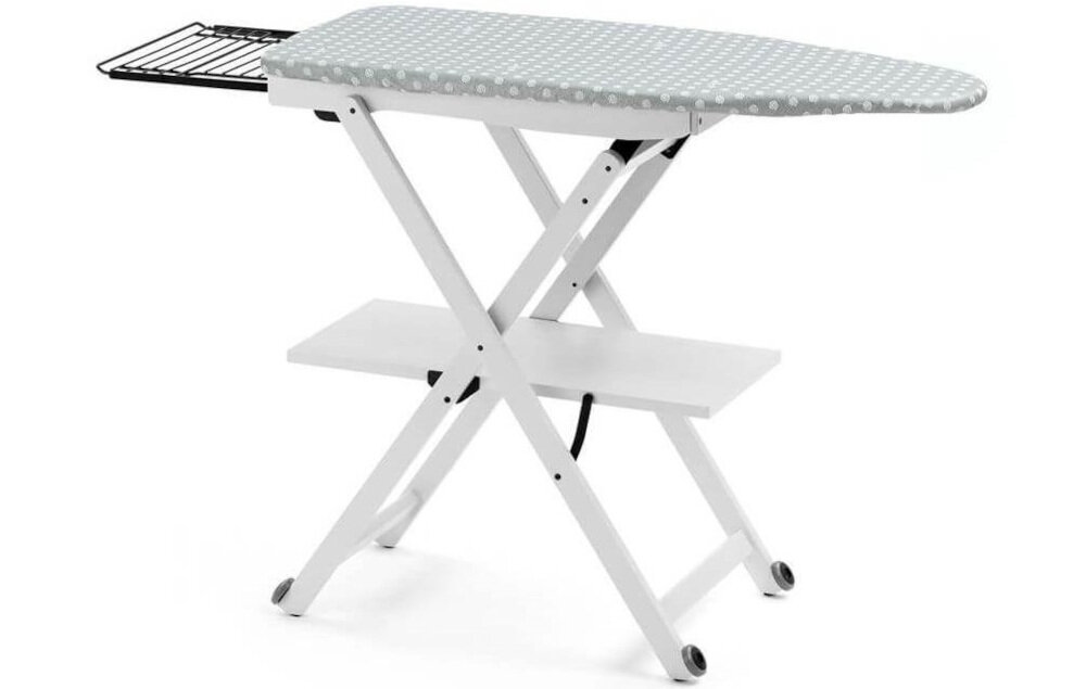 Deska do prasowania ARREDAMENTI Stirocomodo 135 x 45 cm Biały Szeroka powierzchnia wykonanie ułatwienie para cyrkulacja powietrza