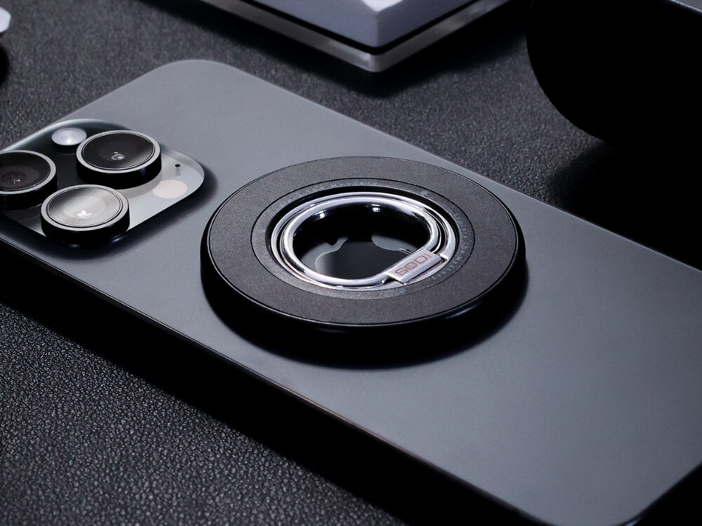 Pierścień magnetyczny SODI BM-350
                złożony pierścień magnetyczny zamontowany na telefonie funkcja podstawki pozycja pionowa ułatwia oglądanie filmów wideorozmowy pracę przy biurku korzystanie bez użycia rąk