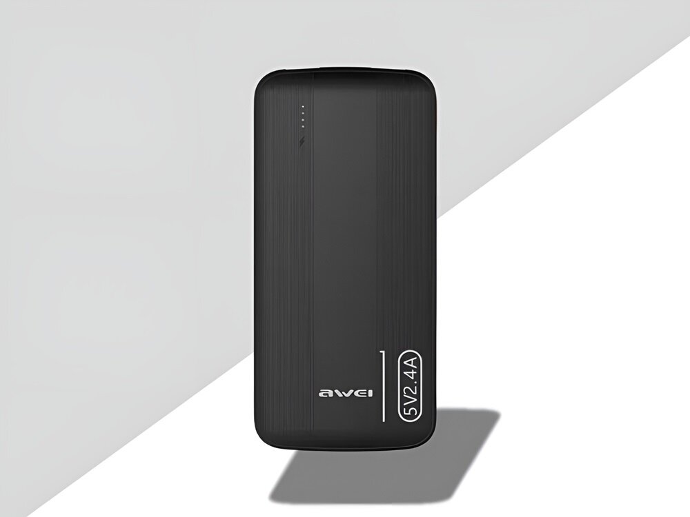 Powerbank AWEI P20K 10000 mah bezpieczeństwo przenośny pojemność - powerbank wklejony na tlo
