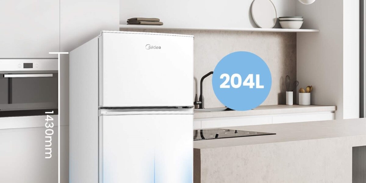 Pojemna lodówka MIDEA MDRT294FGE01 z chłodziarką i zamrażalnikiem