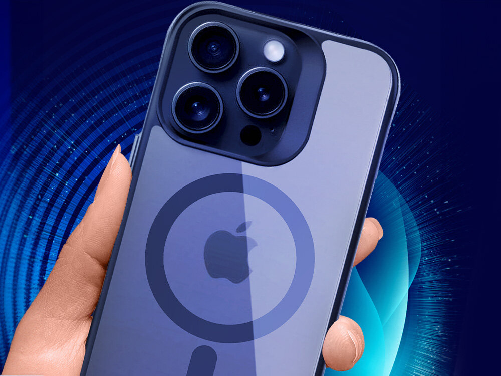 ETUI 3MK SATIN GUARDX MAGCASE DO APPLE IPHONE 15 PRO Pewny chwyt satynowa ramka komfort antypoślizgowe krawędzie ergonomiczne poręczne delikatne