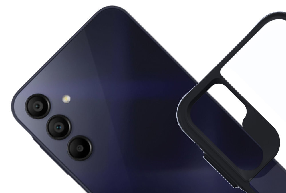 3MK Satin Guardx MagCase satynową ramkę antypoślizgowym krawędziom czterech kolorach - etui i telefon od tyłu na białym tle
