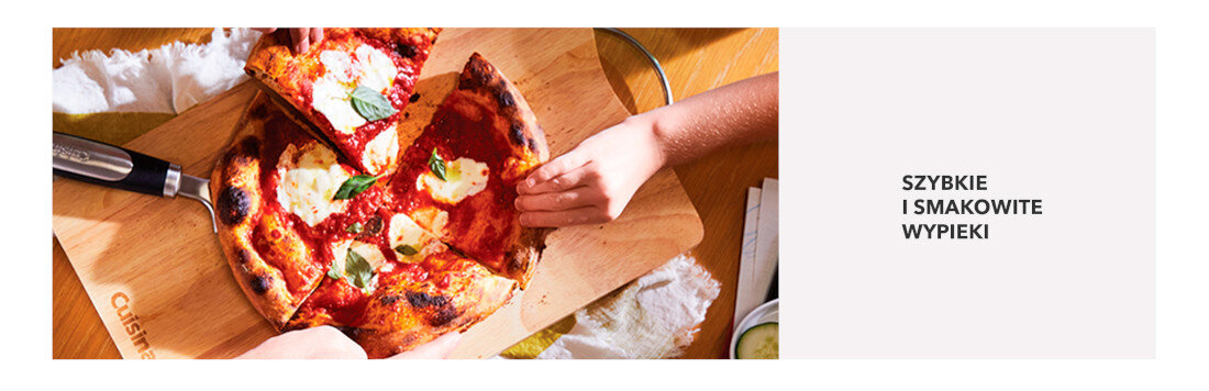 Piec do pizzy CUISINART CPZ120E 30 cm Szybkie smakowite wypieki MOC PIZZA czas regulacja temperatury zakres ustawienia smak