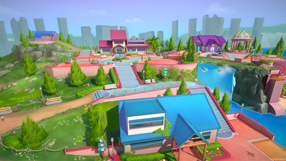 Gra Barbie Project Friendship przyjaciółkami i rodziną zabytku Malibu sześć obiektów