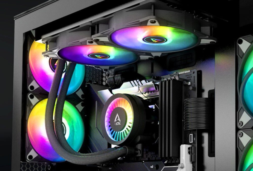 Komputer MAD DOG DIAXID605-A04WR32 R9-5900XT 32GB RAM 1TB SSD Radeon RX7800XT Wi-Fi Windows 11 Home chłodzenie wodne temperatura