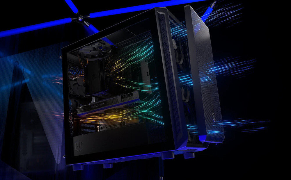 Komputer MAD DOG ENDORFY700AIR-A01DB32 R7-9700X 32GB RAM 1TB SSD Radeon RX7800XT Wi-Fi obudowa wygląd wentylacja porty