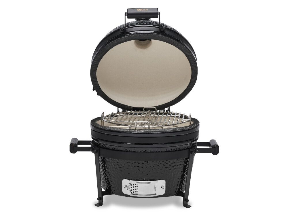 Grill węglowy KOLER Kamado EG16 grill z otwartą pokrywą grill ceramiczny średnica rusztu 31,5 cm obfita uczta do niewielkich przestrzeni