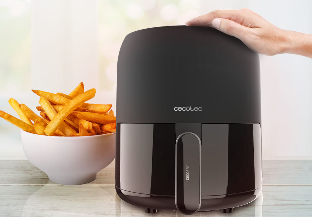 Frytownica CECOTEC Fantastik 3550 3.5L praktyczność funkcjonalność zdrowy sposób gotowania różnorodne potrawy szybkie proste przyjemne zachwyt smakiem aromatem zdrowy mniej kaloryczny posiłeki zdrowe jedzenie wygoda użytkowania 