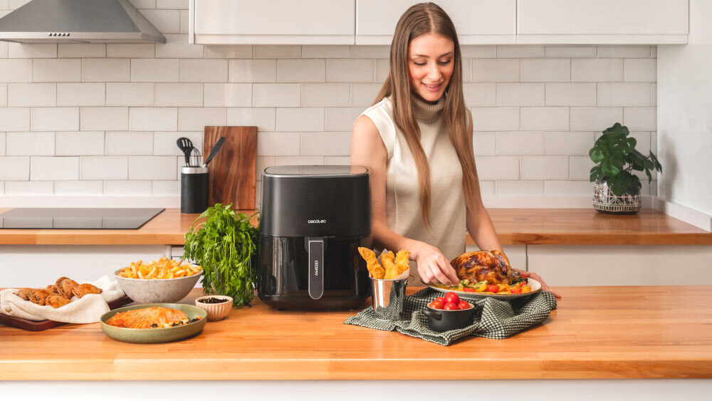 Air Fryer Frytkownica beztłuszczowa CECOTEC Fantastik 5500 Pack 5.5L zdrowe posiłki