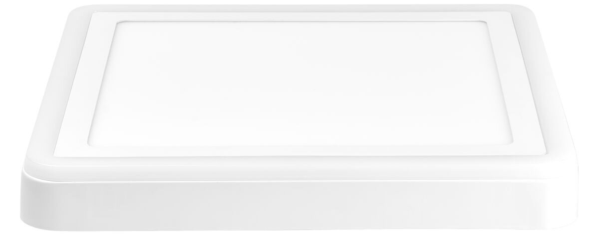 Plafon TRACER Lumi Square TRAOSW47319 biały, styl, funkcjonalność, geometryczna, kulista, na białym tle plafon od górnej części