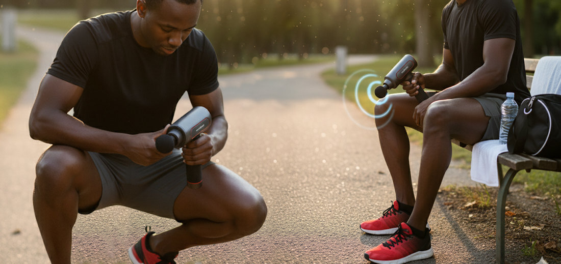 Masażer ręczny Gun MEDIVON Pro X2 Wszechstronne zastosowanie dla sportowców u osób pracujących biurowo Redukuje obrzęki wspomaga krążenie i modeluje sylwetkę przynosi ulgę zmęczonym mięśniom 