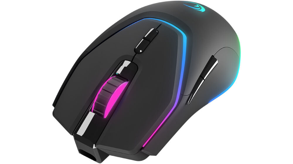Mysz RAMPAGE Vortex M1 Czarny wbudowane podświetlenie RGB unikalny charakter personalizacja efektów świetlnych różne tryby i kolory dopasowanie wyglądu urządzenia odpowiednia atmosfera gamingowa 