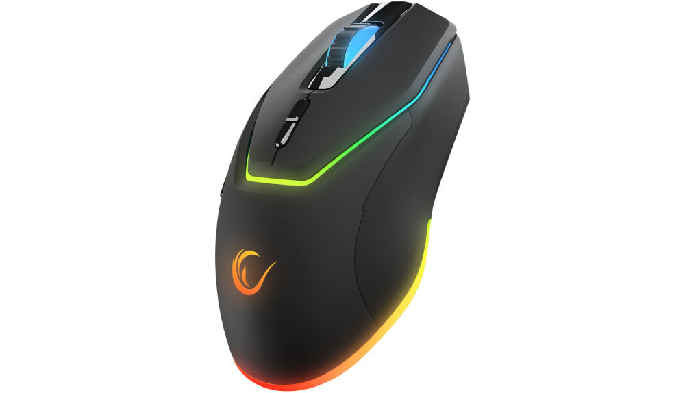 Mysz RAMPAGE Vortex M1 Czarny ergonomia maksymalny komfort kształt wspiera naturalne ułożenie dłoni minimalizowanie zmęczenia wygodne korzystanie 