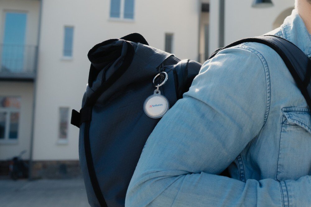 Lokalizator VERBATIM My Finder Coin MYFC-02BW Czarny/Biały (2 szt.) obudowa szczelność kolory brelok